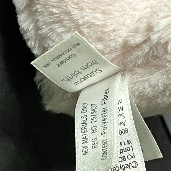 Little Jellycat Pink Bunny Rabbit 6" Stuffed Plush Smudge Crinkle Squeaky Toy - Picture 10 of 15